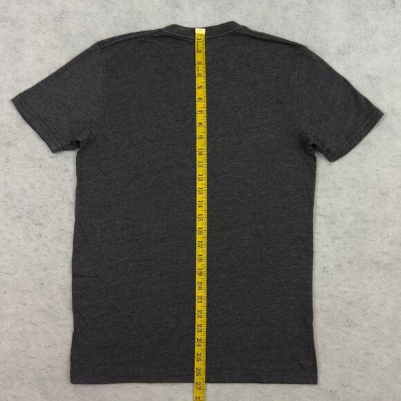Volcom Graphic T-Shirt Mens Small Black Yellow Modern Fit Logo Tee 50/50 Soft - Picture 6 of 8
